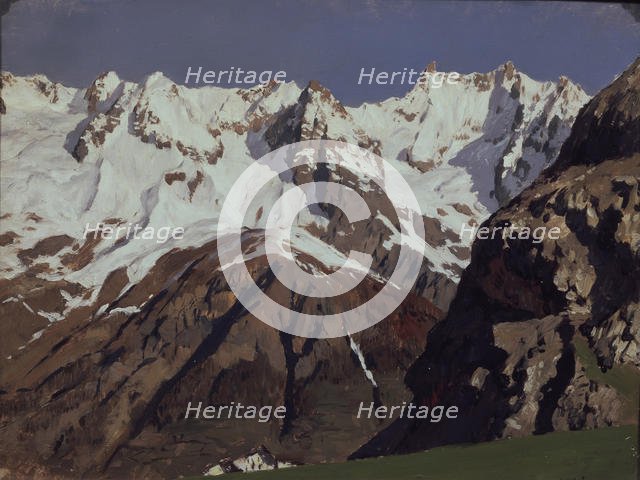 The Mont Blanc mountains, 1897. Artist: Levitan, Isaak Ilyich (1860-1900)
