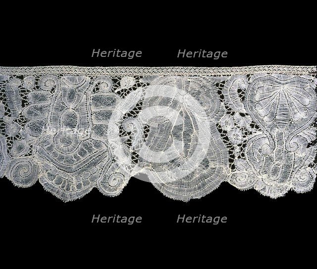 Flounce (Furnishing), Flanders, 1725/1800. Creator: Unknown.