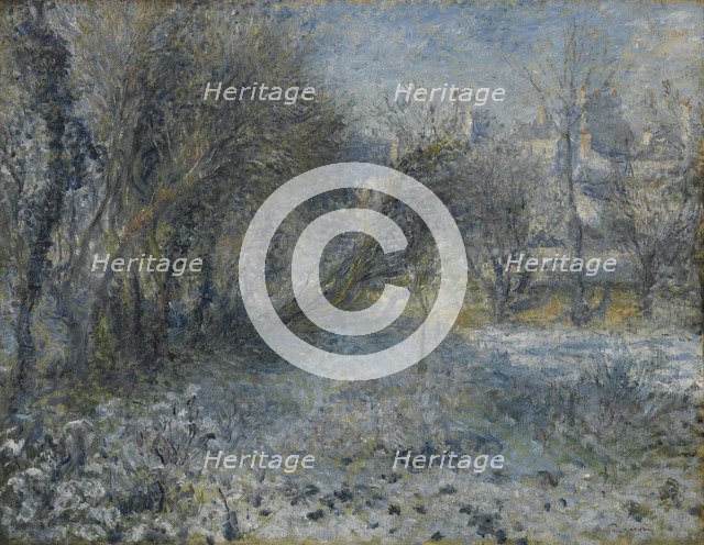 Snow-covered Landscape, 1870-1875. Artist: Renoir, Pierre Auguste (1841-1919)