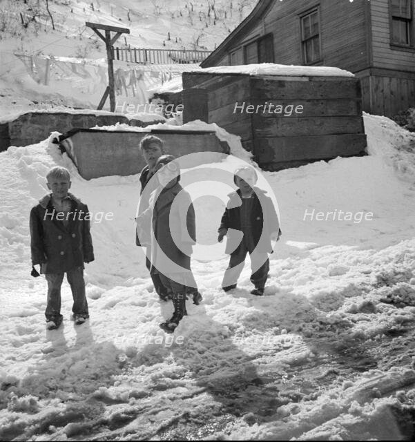 Future coal miners, Blue Blaze coal mine, Connsumers, near Price, Utah, 1936. Creator: Dorothea Lange.