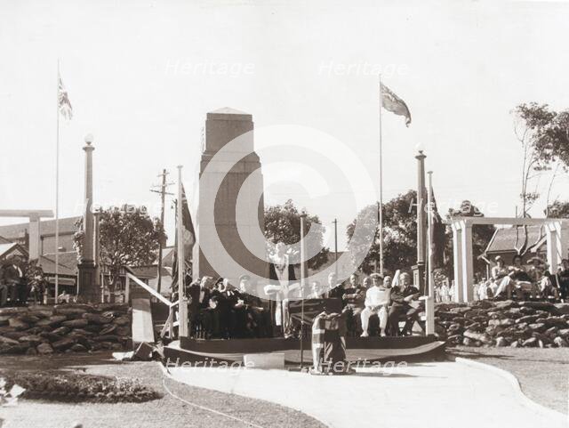 Opening ceremony, Garden of Remembrance, Mosman Park, 1952. Creator: Unknown.