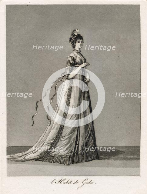 Gustaf III's national costume/Swedish costume, 1780s.  Creator: Johan Abraham Aleander.