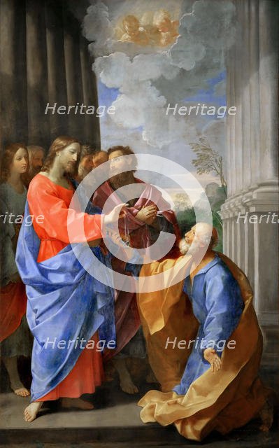 Christ Giving the Keys to Saint Peter, c. 1620. Creator: Reni, Guido (1575-1642).