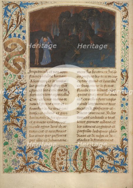 The Torment of Unbelievers and Heretics; Les Visions du chevalier Tondal, 1475. Creator: Simon Marmion.