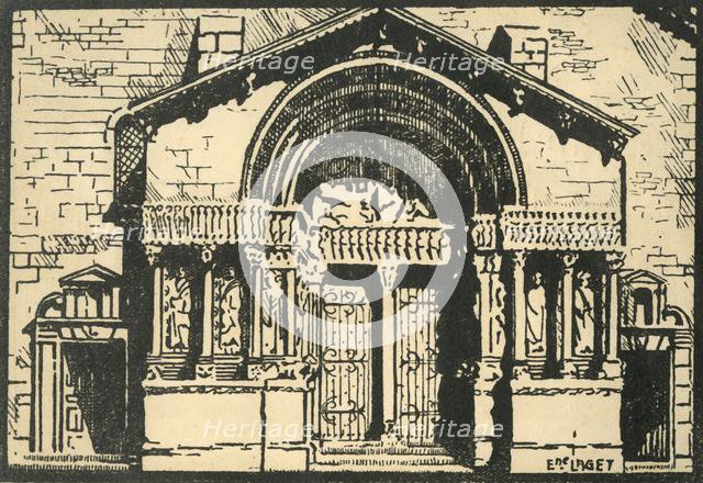 'St-Trophime - Le Portail - The Portal of the Church of St-Trophime', c1920s. Creator: E Laget.