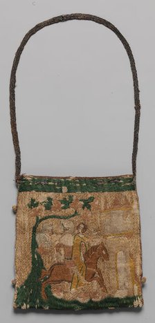 Purse with scenes from the story of Patient Griselda, French, 14th century. Creator: Unknown.