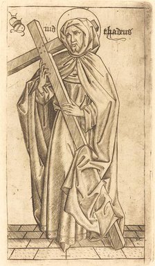 Saint Judas Thaddeus (?) or Saint Simon (?), c. 1470/1480. Creator: Israhel van Meckenem.