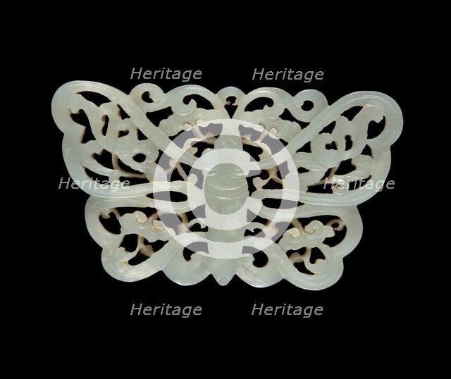 Openwork butterfly plaque, 19th century. Creator: Unknown.