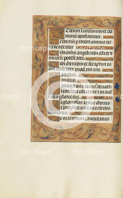 Decorated Text Page; Spinola Hours, about 1510-1520. Creator: Unknown.