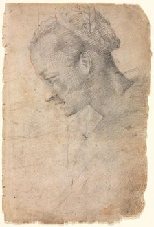 Profile of a Woman's Head, second half 1500s. Creator: Alessandro Casolani (Italian, 1552/53-1607).
