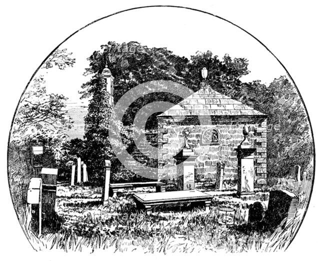 The Boswell Centenary: Auchinleck Churchyard..family vault...in which James Boswell was buried, 1895 Creator: Unknown.