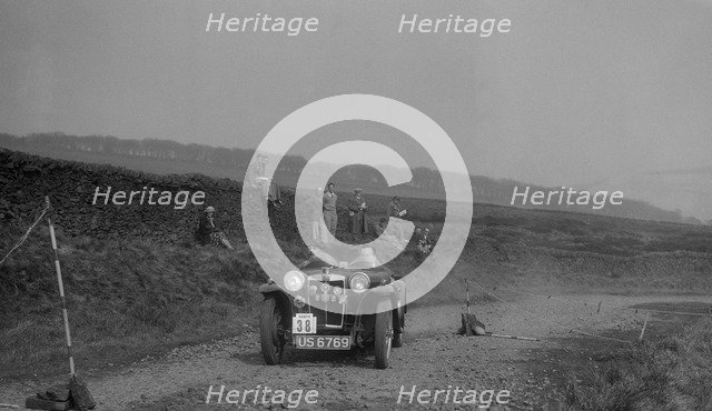 MG PA of A Frew competing in the Sunbac Inter-Club Team Trial, 1935. Artist: Bill Brunell.