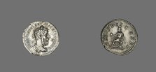 Denarius (Coin) Portraying Macrinus, 217 (December). Creator: Unknown.