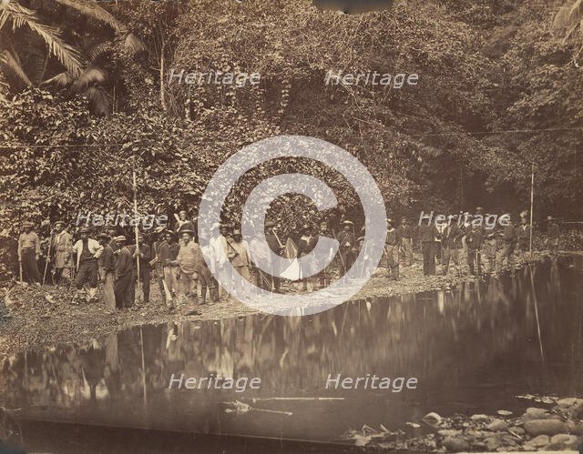 Return of Commander Selfridge and his Reconnaissance Party from an Expedition in the Inter..., 1870. Creator: Tim O'Sullivan.