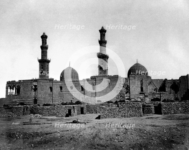Sultan Barquq Mosque, Cairo, Egypt, 1878. Artist: Felix Bonfils