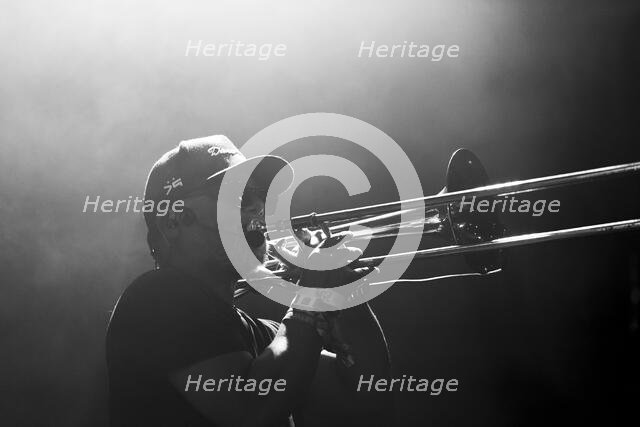 Matic Horns, Horace Andy & Dub Asante Band feat. Matic Horns, Jazz Café, London, Jul 2023. Creator: Annapaola Marchesani.