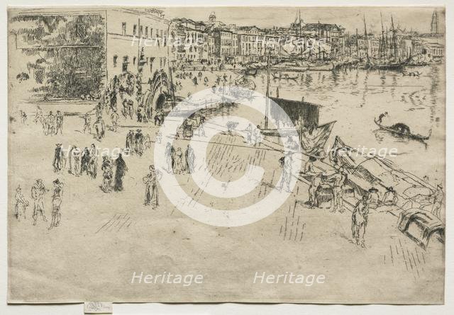 The Riva, No. 1, 1880. Creator: James McNeill Whistler (American, 1834-1903).