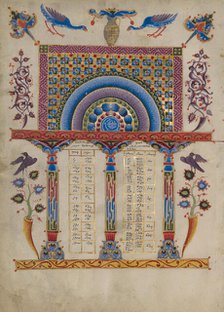 Canon Table Page; Zeyt'un Gospels, 1256. Creator: T'oros Roslin.