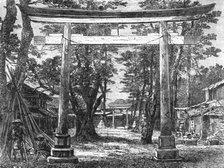 'Tori, or Holy Gate -- Avenue of the Temple at Benten; A European Sojourn in Japan', 1875. Creator: Unknown.