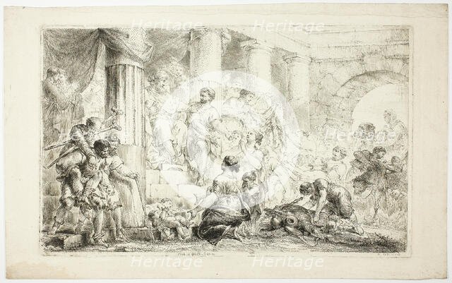 Job in Luck, 1778. Creator: Christian Bernhard Rode.