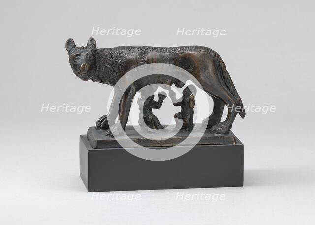 The Capitoline Wolf Suckling Romulus and Remus, 15th century. Creator: Unknown.