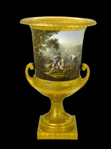Urn showing the Battle of Vitoria, Spain, 1813 (1817-1819). Artist: Unknown.