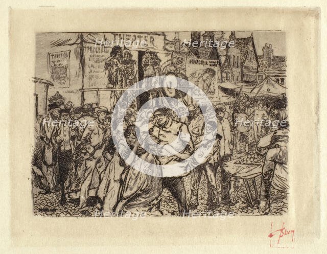 Scene at a Circus, 1885. Creator: Robert Frederick Blum.