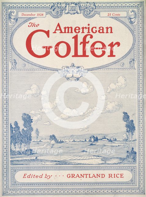 Cover of The American Golfer magazine, December 1928. Artist: Unknown