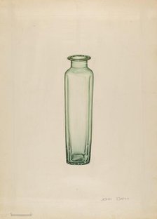 Medicine Bottle, c. 1936. Creator: John Dana.