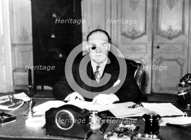 Xavier Vallat, Vichy French Commissioner-General for Jewish Questions, France, April, 1941. Artist: Unknown