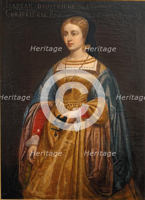 Elisabeth, Christian II's dronning, 1861. Creator: Poul Hagelstein.