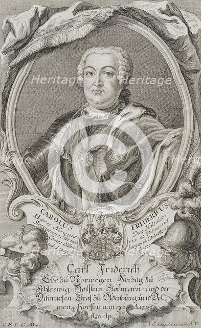 Portrait of Duke Charles Frederick of Holstein-Gottorp (1700-1739), middle of the 18th century. Creator: Leopold, Johann Christian (1699-1755).