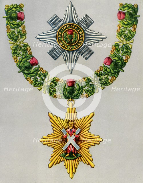 The Most Noble and Most Ancient Order of the Thistle, 1941. Artist: Unknown