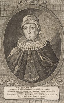Anna Radziwill. From: Icones Familiae Ducalis Radivilianae, 1758.