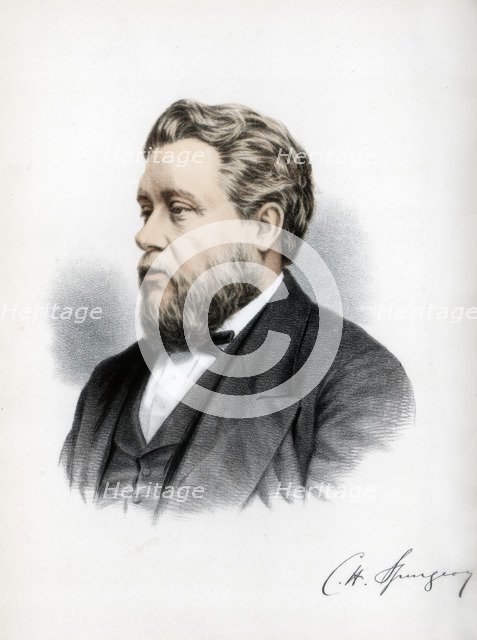 Charles Haddon Spurgeon, British Baptist preacher, c1890.Artist: Cassell, Petter & Galpin