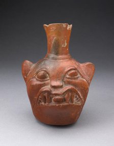 Jar in the Form of a Jaguar Head, A.D. 700/1000. Creator: Unknown.