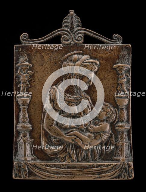 Madonna and Child between Two Candelabra. Creator: Unknown.