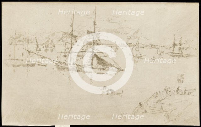 Lagoon-Noon, 1879-1880. Creator: James Abbott McNeill Whistler.