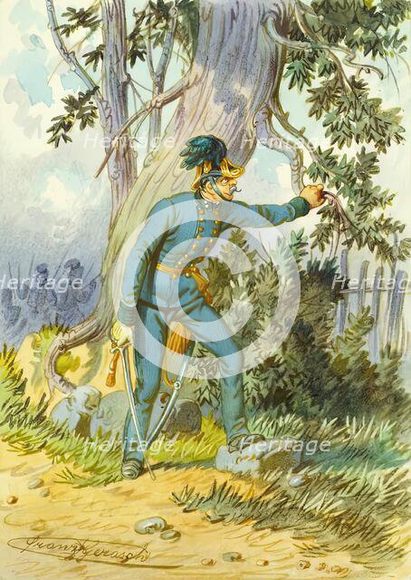 Soldier, undated. Creator: Franz Gerasch.