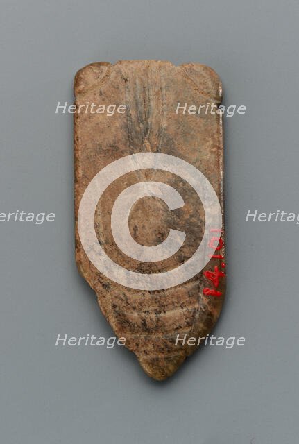 Tongue amulet in the form of a cicada (hanchan), Han dynasty, 206 BCE-220 CE. Creator: Unknown.