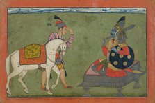 Kalki Avatar, the Future Incarnation of Vishnu, ca. 1700-1710. Creator: Unknown.