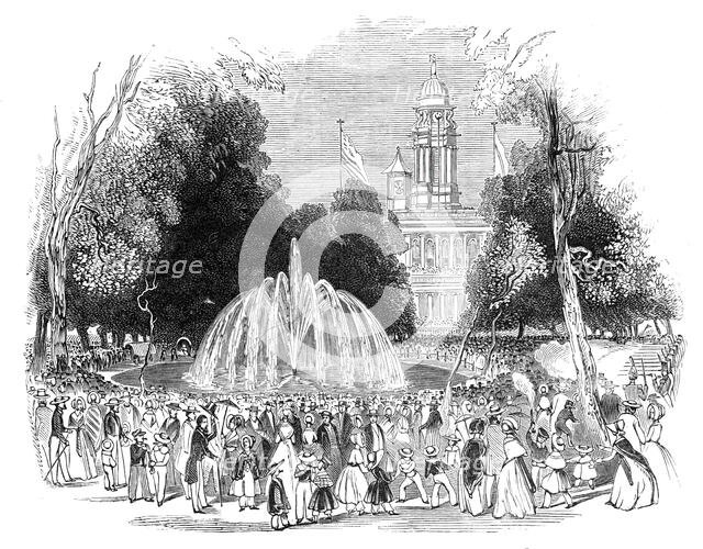 Commemoration of Independence at New York - scene in the park, 1844. Creator: Unknown.