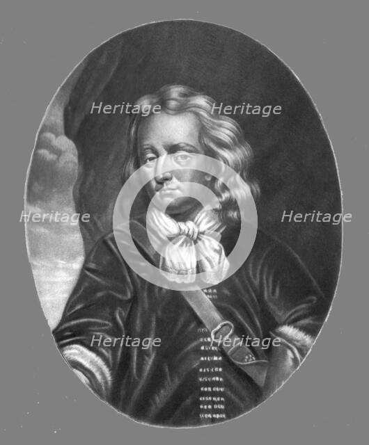 ''Sir Christopher Myngs, Admiral, killed in action against the Dutch; Obit 1666', 1813. Creator: Robert Dunkarton.