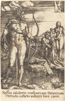 Hercules Killing Nessus, 1550. Creator: Heinrich Aldegrever.