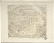 Net Menders, 1899. Creator: Jan Toorop (Dutch, 1858-1928).