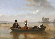 Fishing Party on Long Island Sound Off New Rochelle, 1847. Creator: James Goodwyn Clonney.