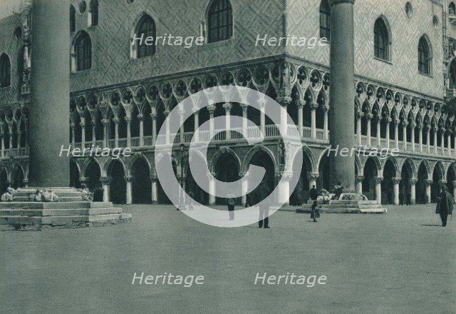 Corner of the Doge's Palace on the Piazzetta di San Marco, Venice, Italy, 1927. Artist: Eugen Poppel.