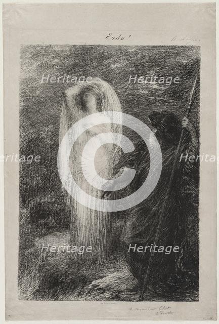 LEvocation dErda, 1885. Creator: Henri Fantin-Latour (French, 1836-1904).