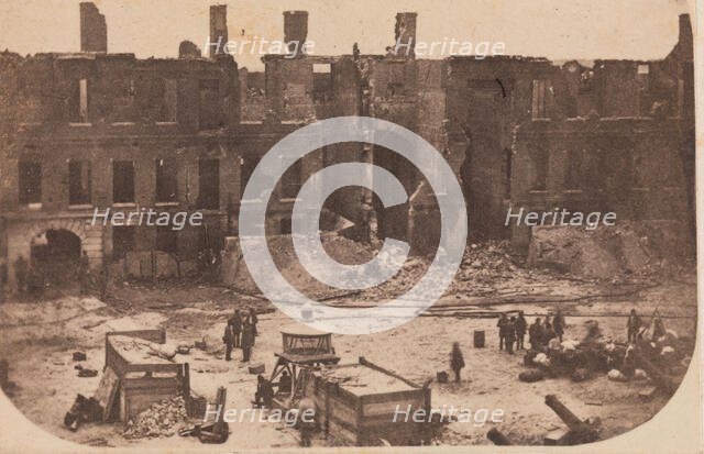 The Evacuation of Fort Sumter, April 1861, April 1861. Creator: Attributed to Alma A. Pelot.