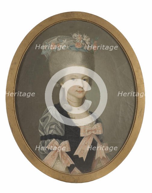 Brita Charlotta Wattrang (1775-1850), married to Baron Otto Ludvig Benedikt Wrangel..., 1791. Creator: Nils Schillmark.